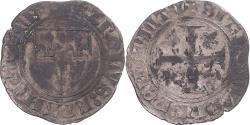 World Coins - Coin, France, Charles VI, Blanc Guénar, Tournai, , Billon