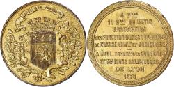 World Coins - France, Medal, Troisième République, Envahissement des Couvents de Lyon, 1870