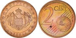 World Coins - Monaco, Rainier III, 2 Euro Cent, 2001, Paris, , Copper Plated Steel