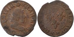 World Coins - France, Louis XIII, Double Tournois, 1620-1629, Copper, , Gadoury:8