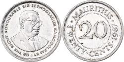 World Coins - Mauritius, 20 Cents, 1987, Nickel plated steel, , KM:53