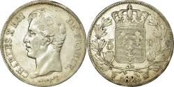 World Coins - Coin, France, Charles X, 5 Francs, 1828, Lille, , Silver, Gadoury:644
