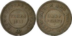 World Coins - Coin, Great Britain, Rose Copper Company, Halfpenny Token, 1811, Birmingham