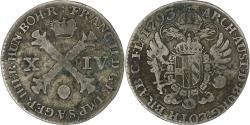 World Coins - Austrian Netherlands, Francis  II, 14 Liards, 1793, Brussels, Silver,
