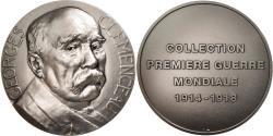 World Coins - France, Medal, Georges Clemenceau, History, Legastelois, , Silvered