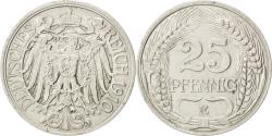 World Coins - Coin, GERMANY - EMPIRE, Wilhelm II, 25 Pfennig, 1910, Muldenhütten,
