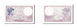 World Coins - Banknote, France, 5 Francs, 5 F 1917-1940 ''Violet'', 1939, 1939-11-02