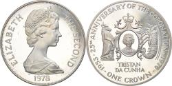 World Coins - Coin, Tristan Da Cunha, Elizabeth II, Crown, 1978, Pobjoy Mint,