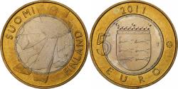 World Coins - Finland, 5 Euro, Ostrobotnie, 2011, Vantaa, Bi-Metallic, , KM:171