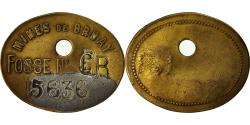 World Coins - France, Token, Mines de Bruay, Jeton de Fosse N° CPR, , Copper