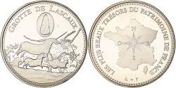 World Coins - France, Medal, Trésors du Patrimoine, Grotte de Lascaux, n.d., Copper-nickel