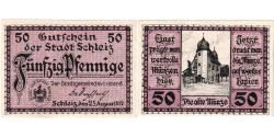 World Coins - Germany, Schleiz, 50 Pfennig, 1919-08-25, UNC(63)