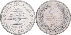 World Coins - Lebanon, 25 Piastres, 1980, ESSAI, Nickel-brass, , KM:E13