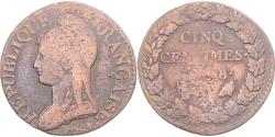 World Coins - Coin, France, Dupré, 5 Centimes, AN 8, , Copper, Gadoury:126a