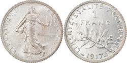 World Coins - Coin, France, Semeuse, Franc, 1917, Paris, , Silver, KM:844.1, Gadoury:467