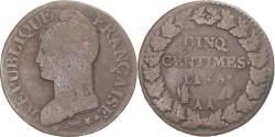 World Coins - Coin, France, Dupré, 5 Centimes, AN 8, Metz, , Copper, Gadoury:126a