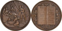World Coins - France, Medal, Naissance, Etat Civil, Paris, Society, 1835, F. Caqué