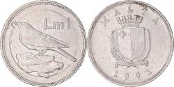 World Coins - Coin, Malta, Lira, 1991, , Nickel, KM:99