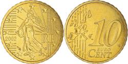 World Coins - France, 10 Euro Cent, 2002, Paris, BU, , Brass, KM:1285