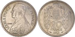 World Coins - Coin, Monaco, Louis II, 20 Francs, Vingt, 1947, , Copper-nickel