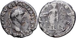 Ancient Coins - Roman Empire, Vespasian, Denarius, 70, Rome, Silver,