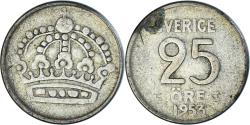 World Coins - Coin, Sweden, 25 Öre, 1953