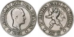 World Coins - Belgium, Leopold I, 20 Centimes, 1861, Brussels, Copper-nickel,