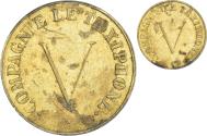 World Coins - France, Token, Compagnie le Taxiphone, Society, , Brass