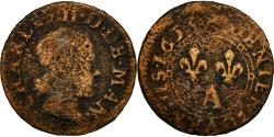 World Coins - Coin, FRENCH STATES, NEVERS & RETHEL, Denier Tournois, 1653, Charleville