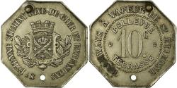 World Coins - Coin, France, Tramways à vapeur, Saint-Etienne, 10 Centimes,
