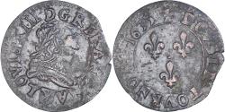 World Coins - Coin, France, Louis XIII, Double Tournois, 1635, Saint-Palais,