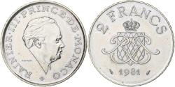 World Coins - Monaco, Rainier III, 2 Francs, 1981, Paris, Nickel, , Gadoury:MC 151