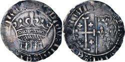 World Coins - Coin, France, Provence, Louis II d'Anjou, Sol coronat, 1414, Tarascon