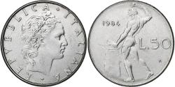 World Coins - Italy, 50 Lire, 1984, Rome, Stainless Steel, , KM:95.1