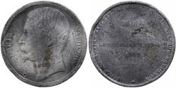 World Coins - France, Louis-Napoléon Bonaparte, Module de 5 Francs, 1852, Paris, Essai