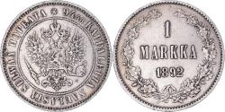 World Coins - Coin, Finland, Alexander III, Markka, 1892, Helsinki, , Silver, KM:3.2