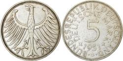 World Coins - Coin, GERMANY - FEDERAL REPUBLIC, 5 Mark, 1951, Karlsruhe, , Silver