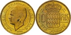 World Coins - Coin, Monaco, Rainier III, 10 Francs, 1950, Paris, ESSAI,
