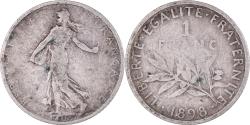 World Coins - Coin, France, Semeuse, Franc, 1898, Paris, , Silver, KM:844.1