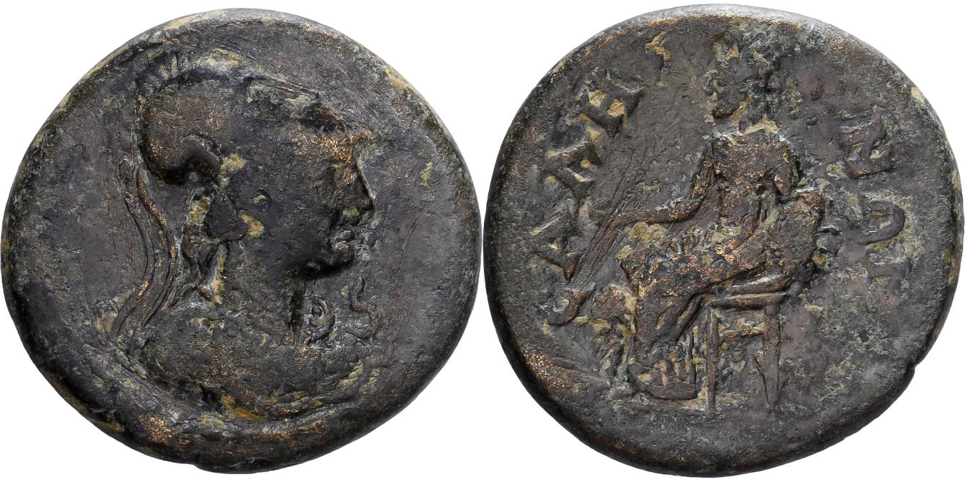 Lydia, Æ Unit, 98-117, Sala, Bronze, , RPC:2438 | Roman Provincial