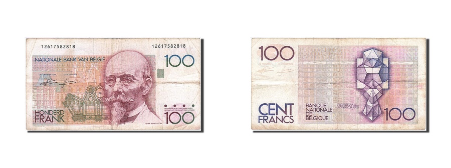 World Coins - Belgium, 100 Francs, 1982-1994, KM:142a, Undated, EF(40-45), 12617582818