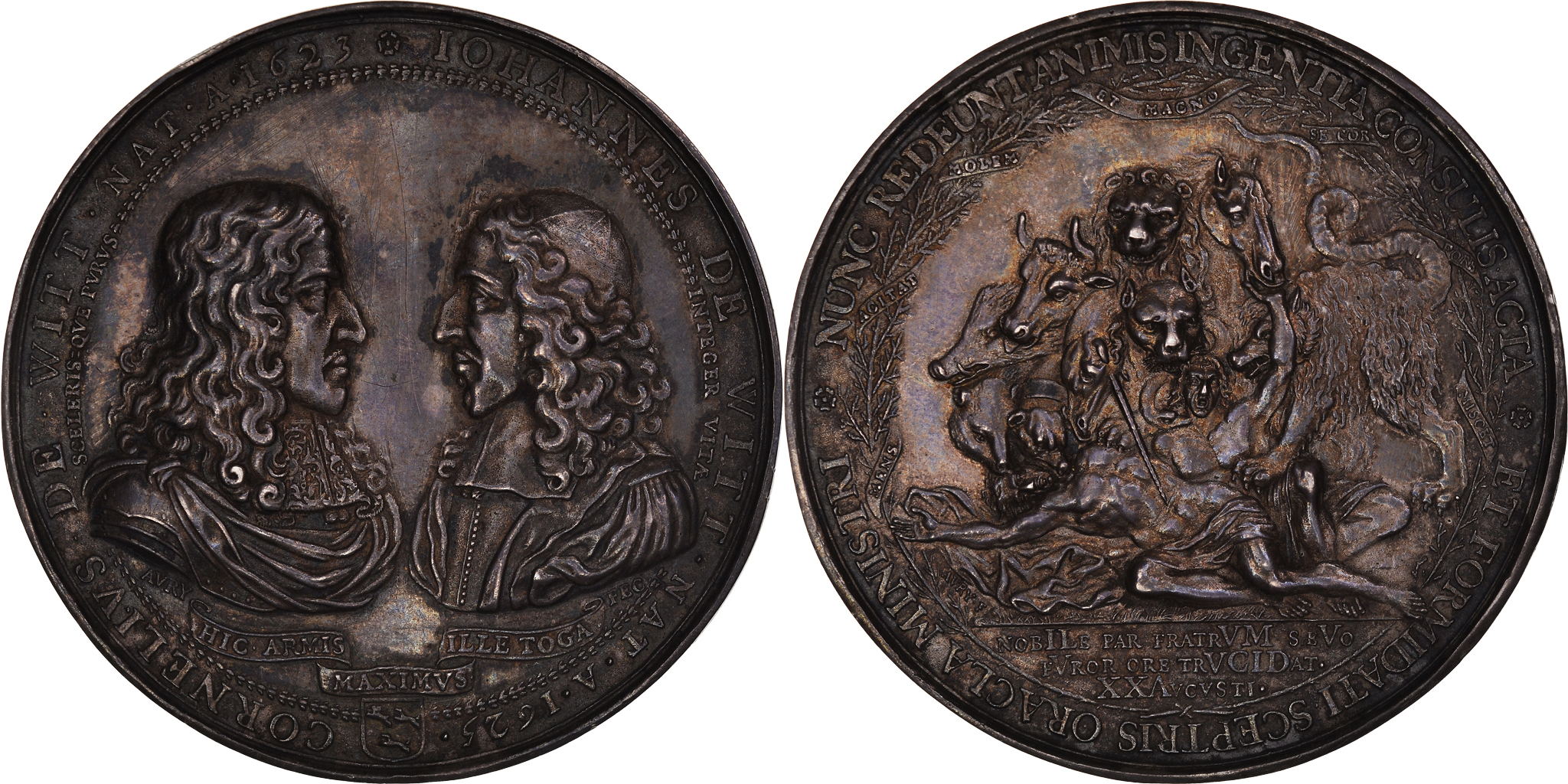 Netherlands, Medal, Death of Cornelis & Johan de Witt, 1672