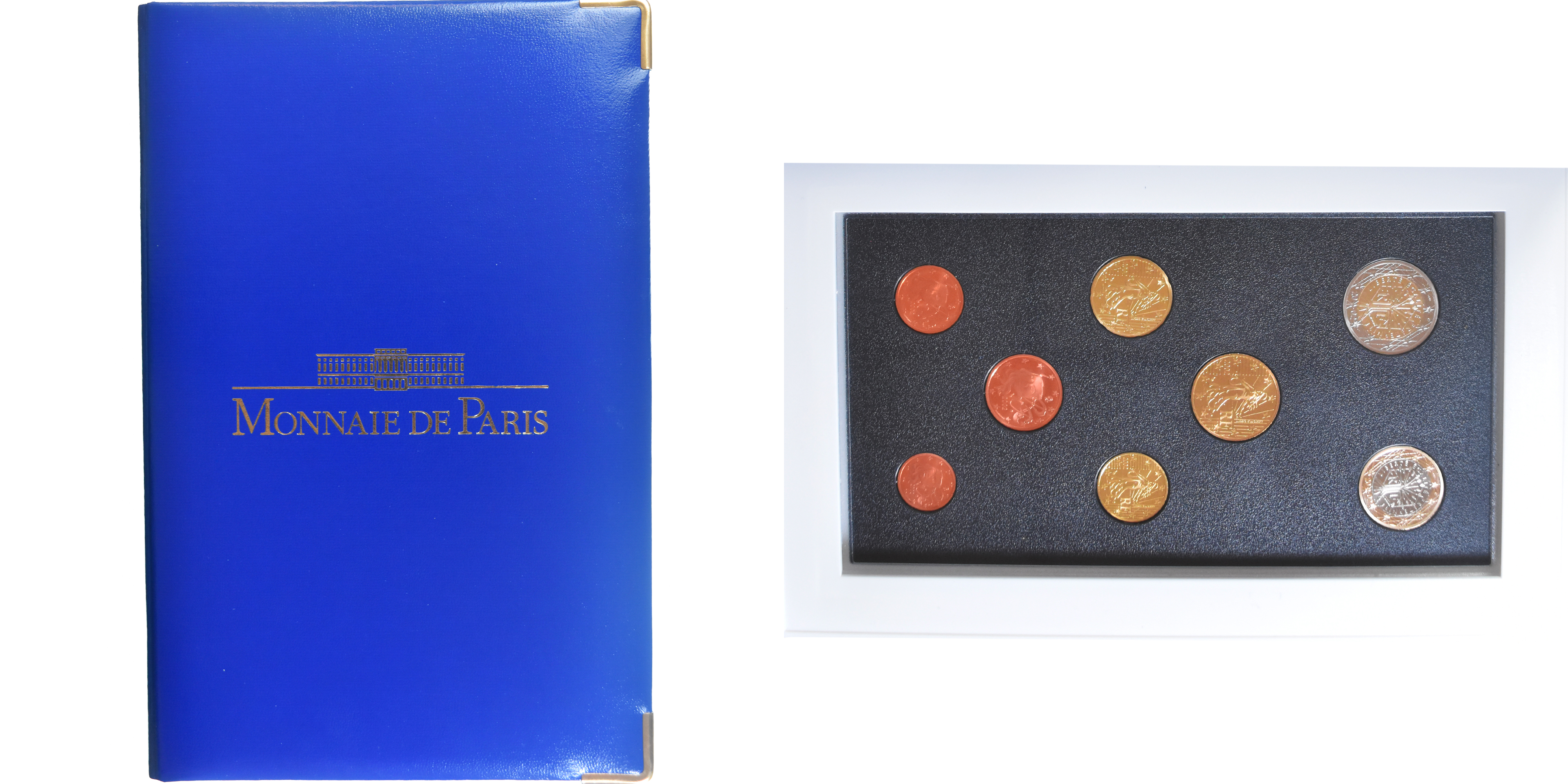 France, Proof Set Euro, 2002, Monnaie de Paris, BE, | European Coins France, Proof Set Euro, 2002, Monnaie de Paris, BE, | European Coins