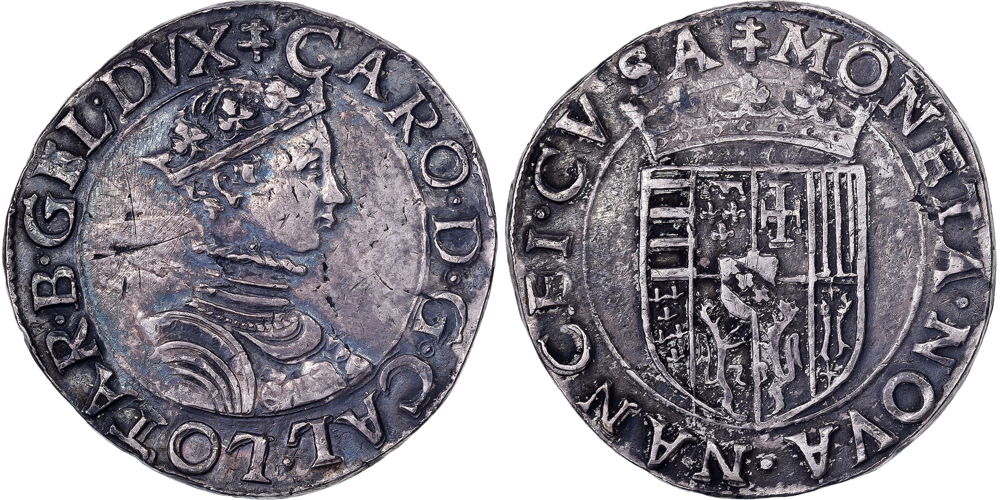 Duchy of Lorraine, Charles III, Teston, 1545-1556, Nancy, Silver,