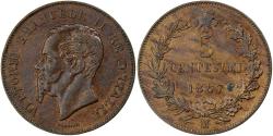 World Coins - Italy, Vittorio Emanuele II, 5 Centesimi, 1867, Milan, Copper, , KM:3.2