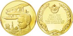 World Coins - France, Medal, L'Histoire de la Conquête de l'Air, Premier vol autour du monde