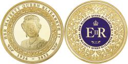 World Coins - United Kingdom, Medal, Queen Elisabeth II, Copper Gilt,