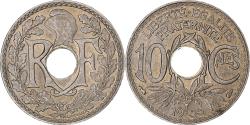 World Coins - France, 10 Centimes, Lindauer, 1935, Paris, Copper-nickel,