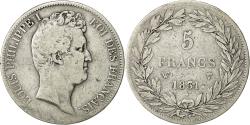 World Coins - Coin, France, Louis-Philippe, 5 Francs, 1831, Lille, , Silver