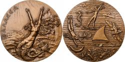 World Coins - France, Medal, Mythologie grecque - Thalassa, 1968, Bronze, Delamarre,